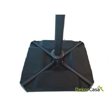 Base de parasol rellenable negra 100kg