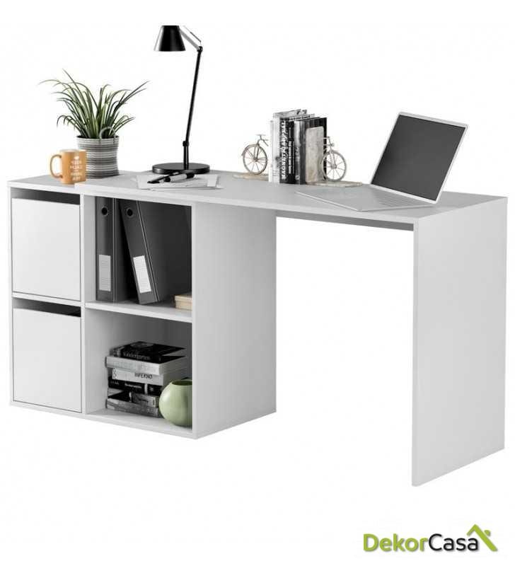escritorio varias posiciones color blanco