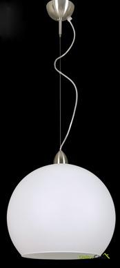 Lámpara de techo colgante bola blanca mate