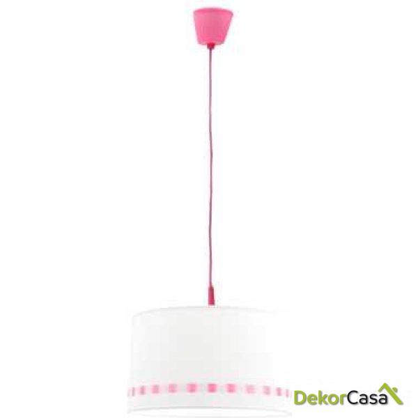Lámpara de techo colgante cinta rosa