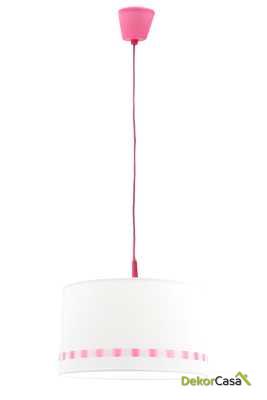 Lámpara de techo colgante cinta rosa
