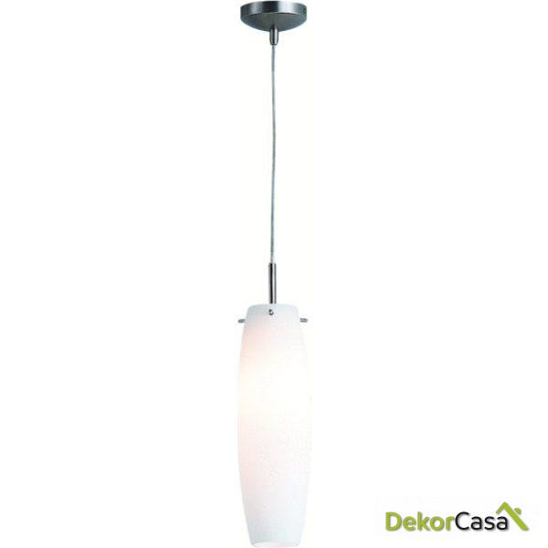 Lámpara de techo tubo cristal blanco