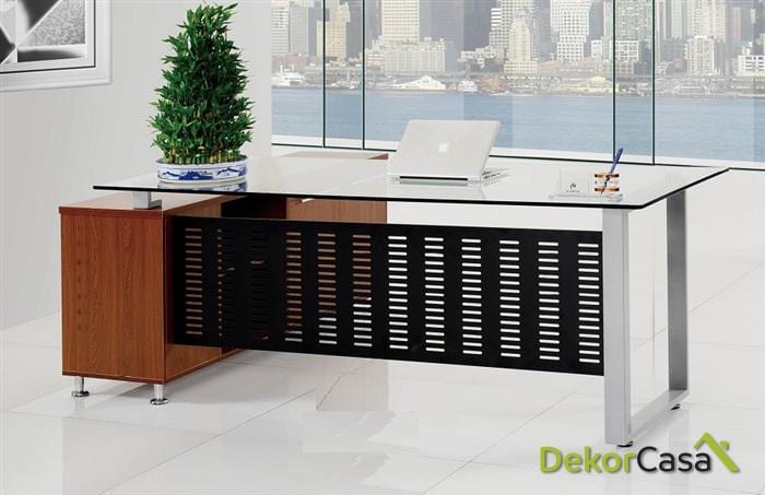 Mesa de oficina CLASIC DR + mueble auxiliar 160x80 cms