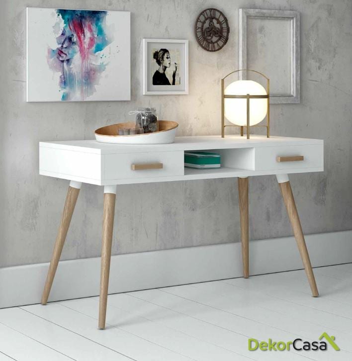 Mesa escritorio blanco Nordico DK-900