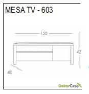 Mueble de TV Blanco de diseño 603