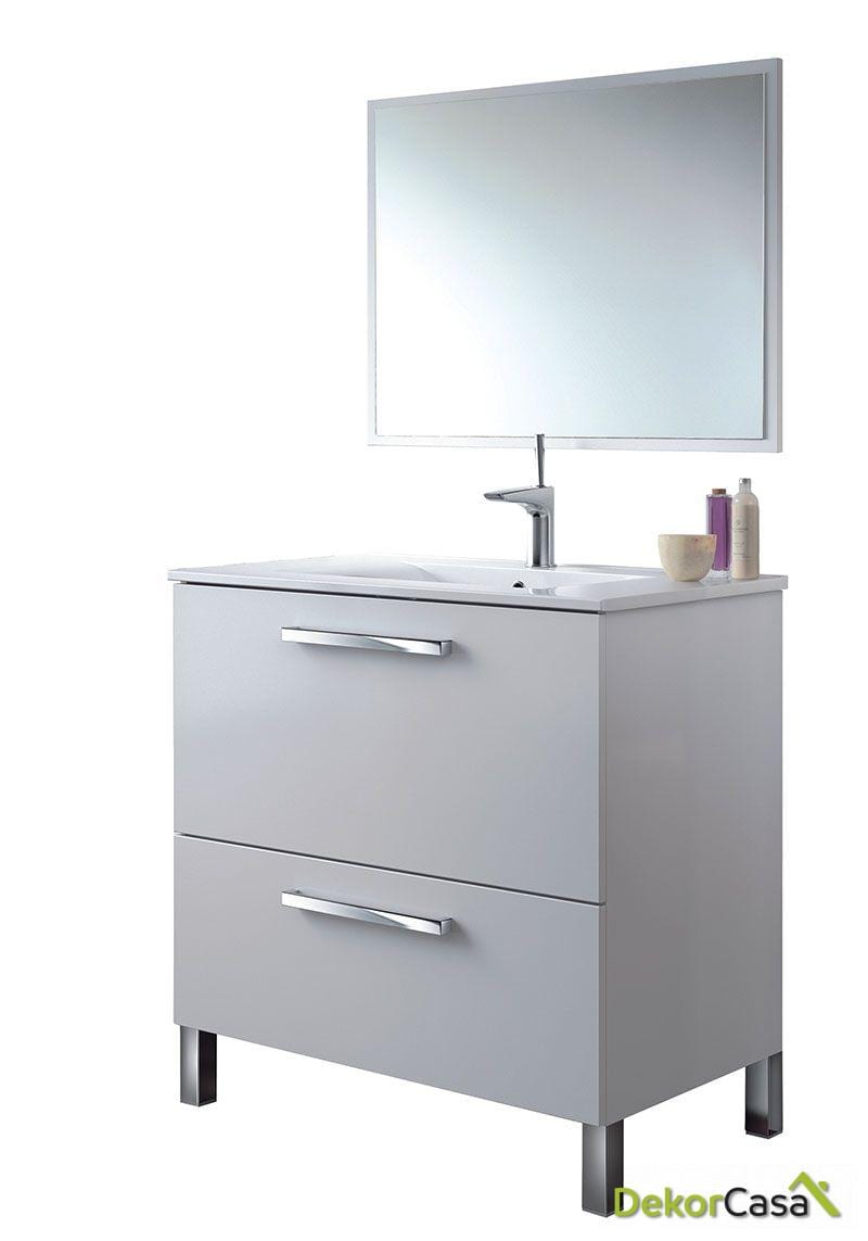 Mueble lavabo 1puerta ABAT. + 1Cajon + espejo + LAVABO