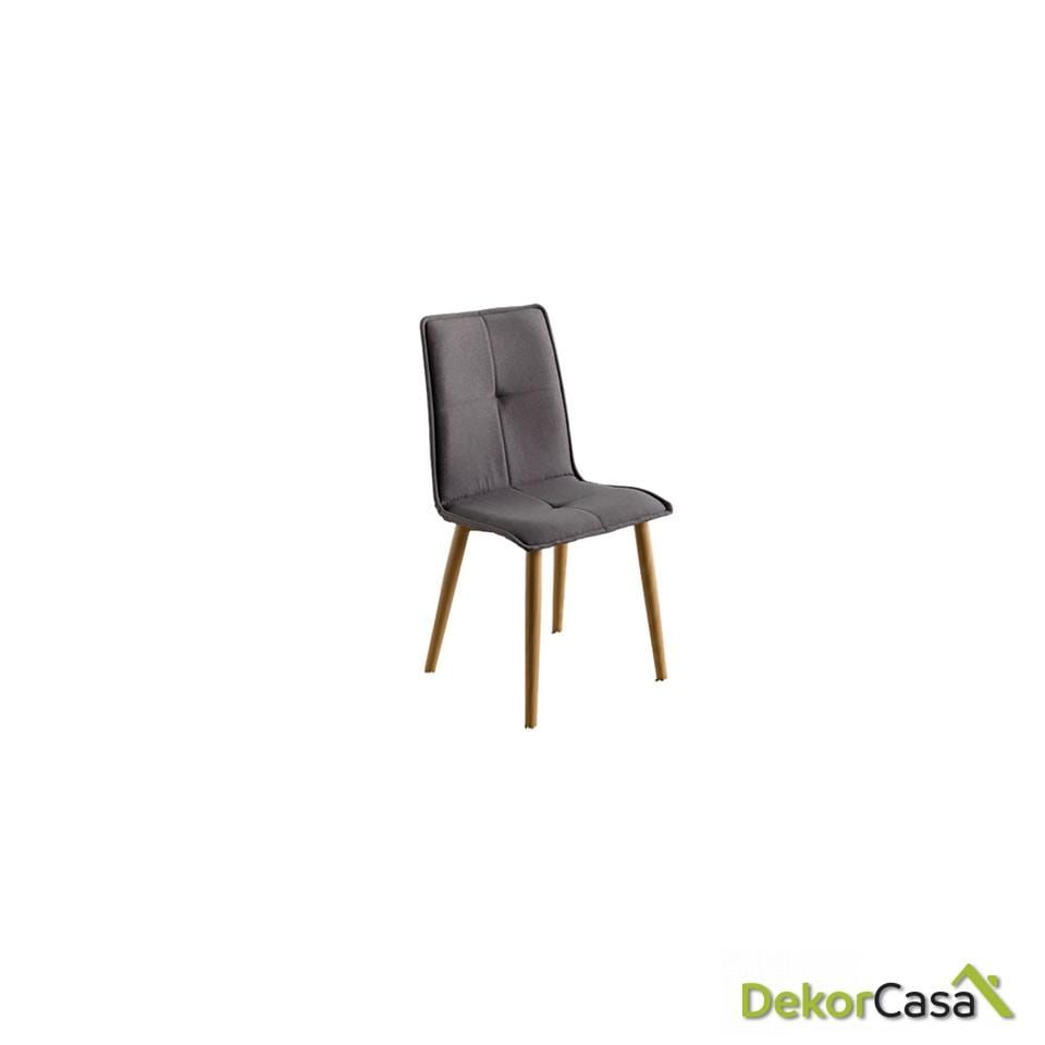 silla comedor dekorcasa tapizada gris dc 114