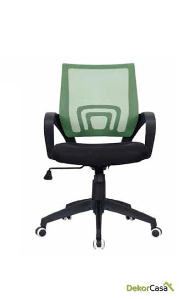 silla giratoria oficina berlin verde