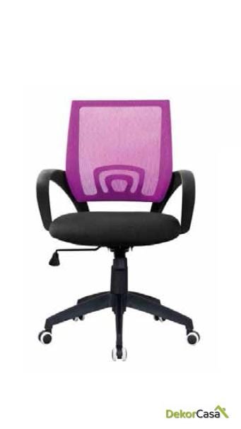 silla giratoria oficina berlin violeta