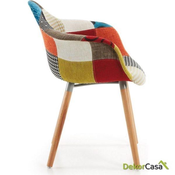 Silla tejido patchwork