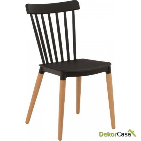 silla vanesa madera polipropileno