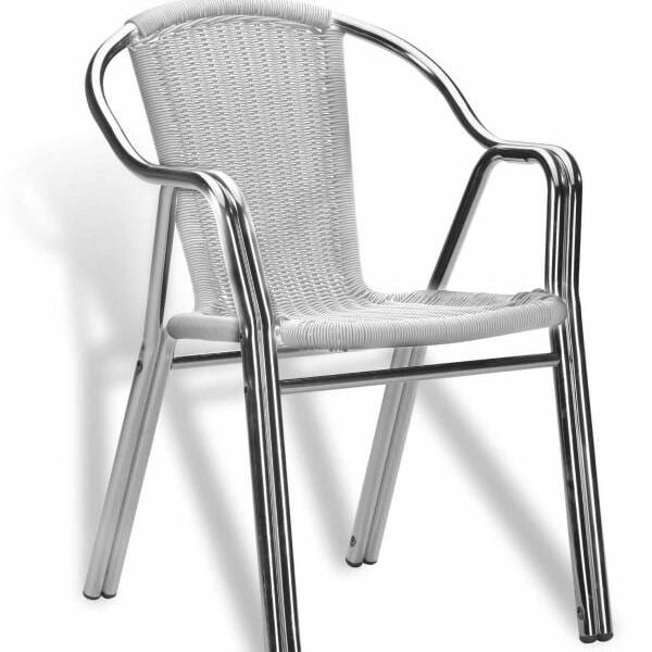 SILLÓN ALUMINIO DOUBLE TRENZA