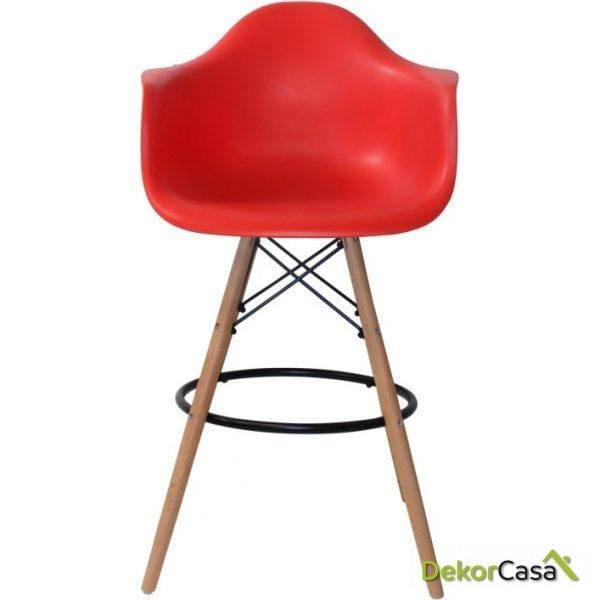 SILLÓN TABURETE DALI ROJO