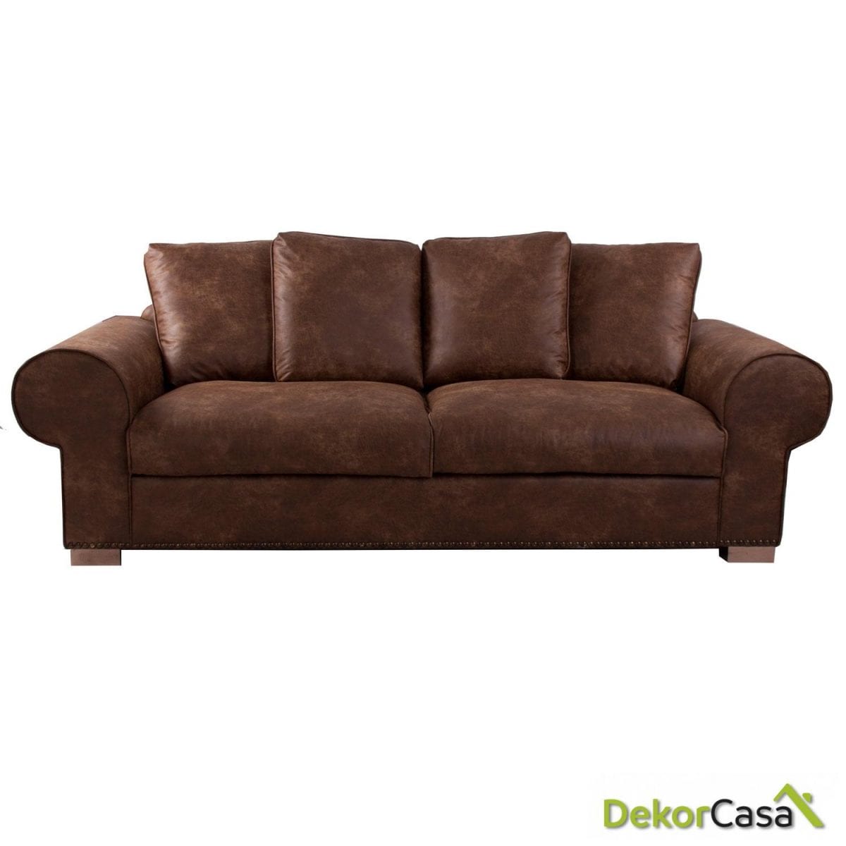 sofa 3 plazas arbre marron o gris 240x100x92 cm