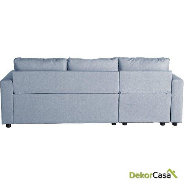 Sofa cama chaise longue anna azul 4