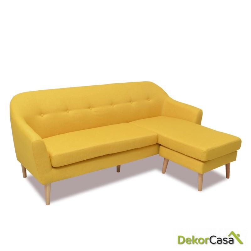 sofa chaise longue amarillo
