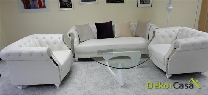 Sofa tapizado paola blanco 2