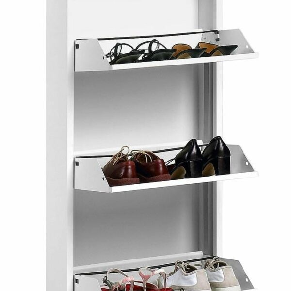 Zapatero metal 3 blanco 1