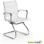 silla de oficina confidente malla blanca berlin 56 x 64 x 90 cm