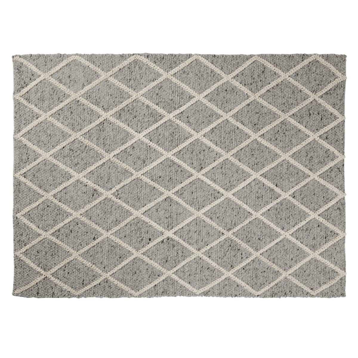 ARA Alfombra lana 160x230 gris claro