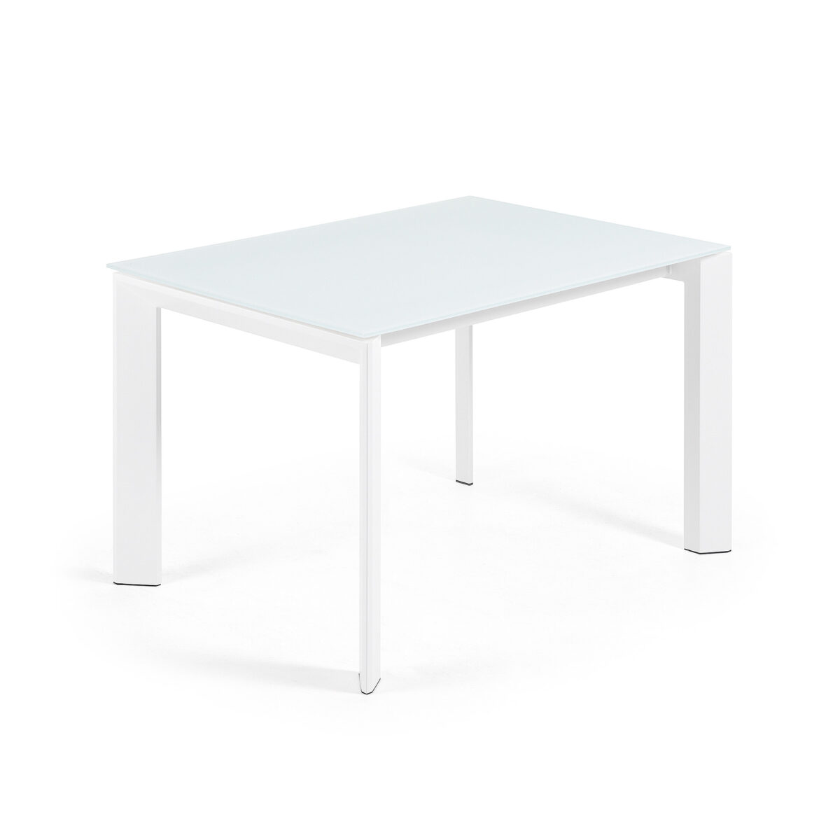 ATTA Mesa extensible 120 (180) cm cristal blanco patas blanc