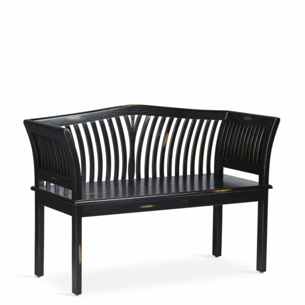 Banco Kartini Negro 2 Plazas