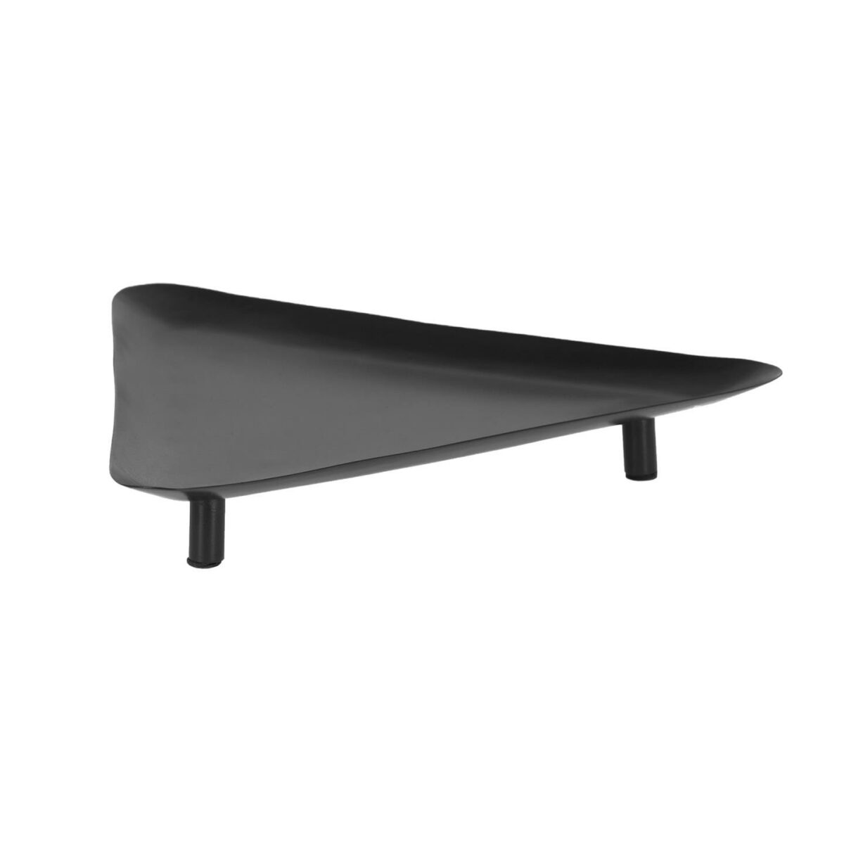 Bandeja Saffi triangular de metal negro