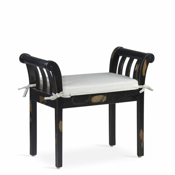 Banqueta Kipas Negra Con Cojín