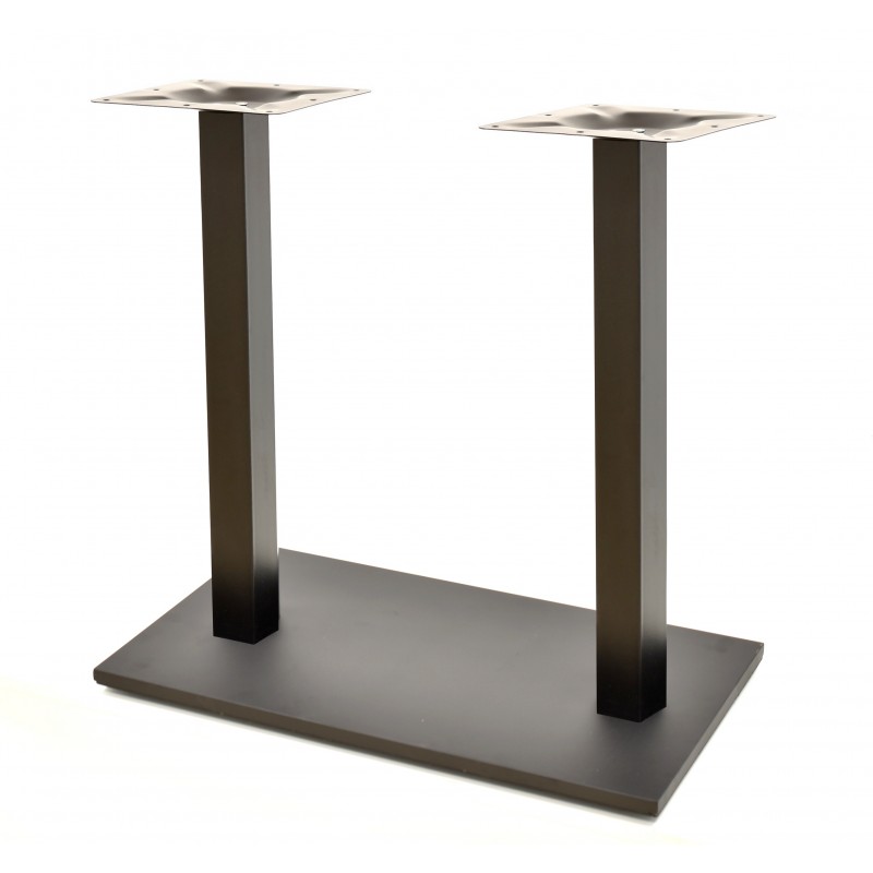 base de mesa beverly rectangular tubo cuadrado negra 704072 cms