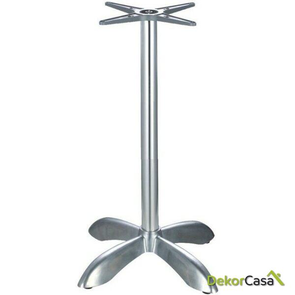 base de mesa genova alta 4 brazos aluminio