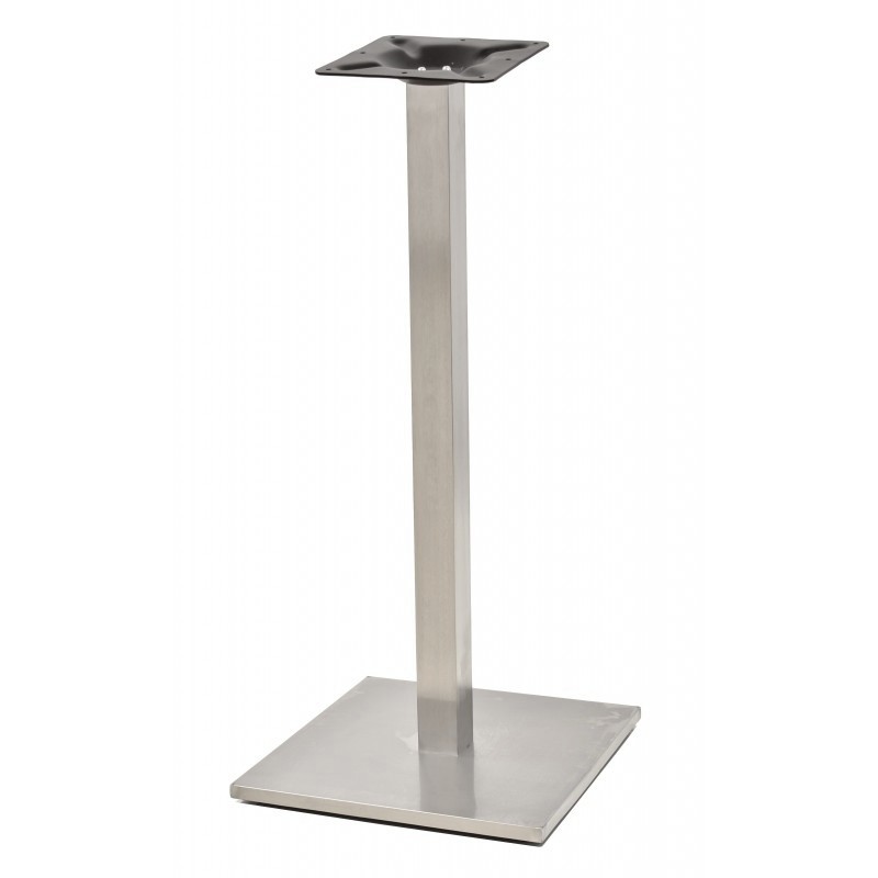 base de mesa ipanema alta acero inoxidable 4545110 cms pulido satinado