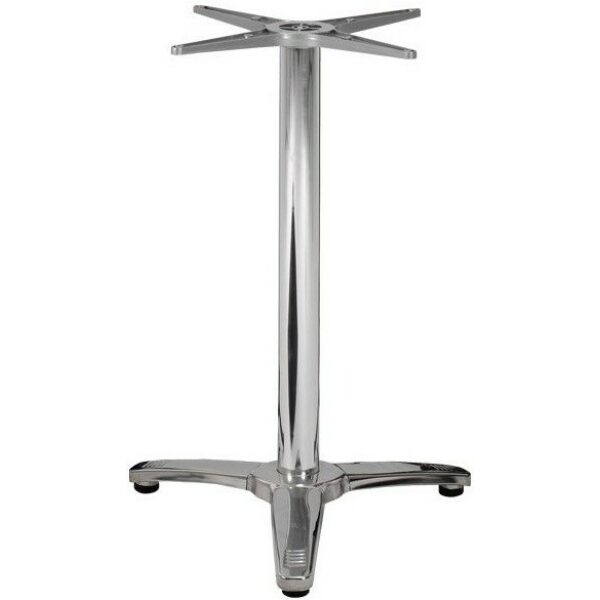 base de mesa roma 3 brazos inoxidable y aluminio