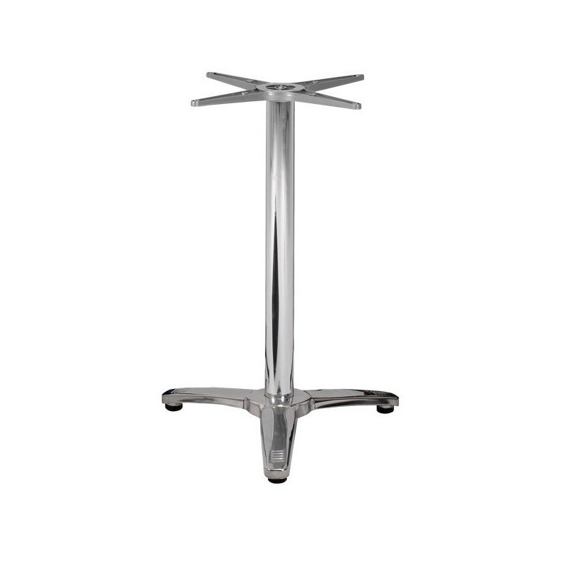 base de mesa roma 3 brazos inoxidable y aluminio