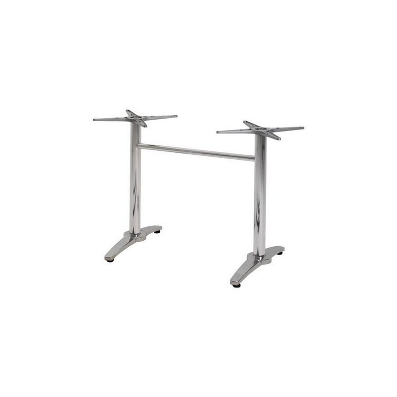 base de mesa roma rectangular inoxidable y aluminio