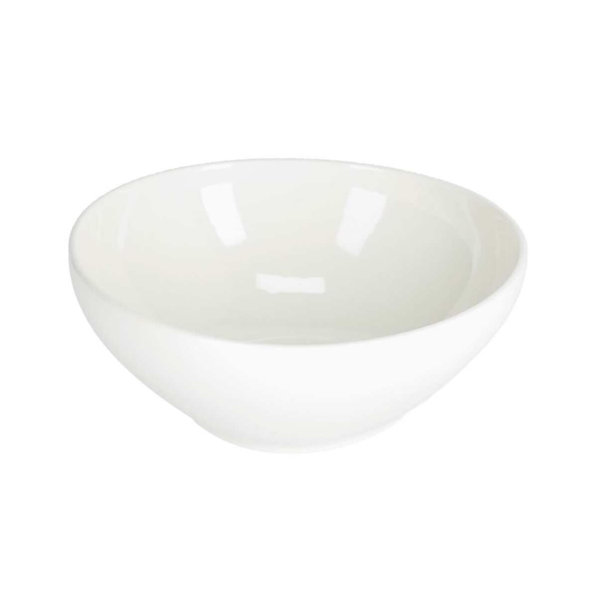 Bol redondo grande Pahi porcelana blanco