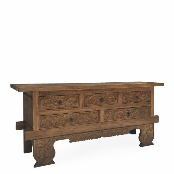 Bufet Ukir Tallado 5 Cajones