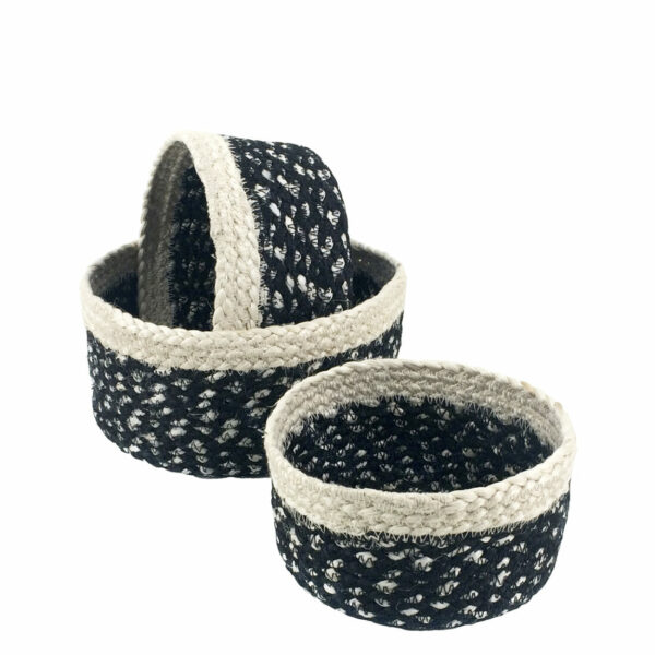 Cestas Jute Bicolor S/3