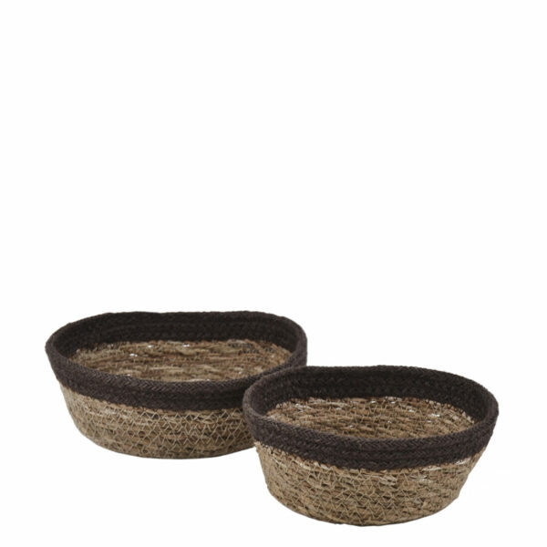 Cestas Jute Marrón S/2