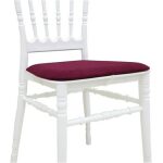 Cojin de asiento para sillas wedding y chiavari new color burdeos