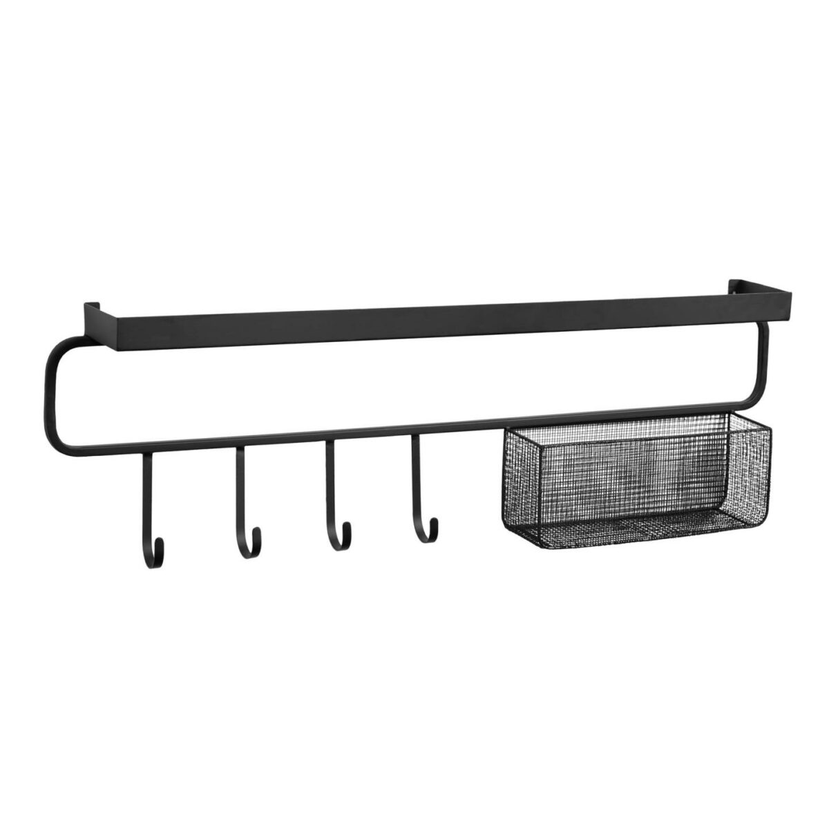 Colgador Callia de metal negro 86 x 28 cm