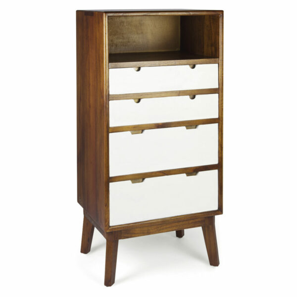 Comoda Alta Artic 4 Cajones 1 Hueco