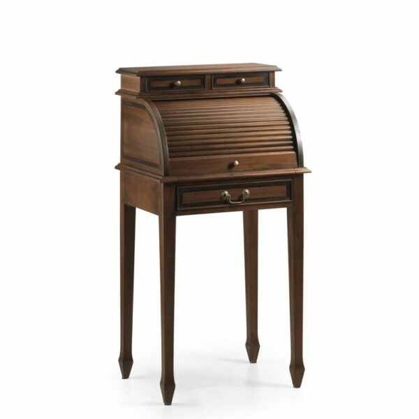 Escritorio Vintage Pequeño Con Persiana + Bandeja Extraíble