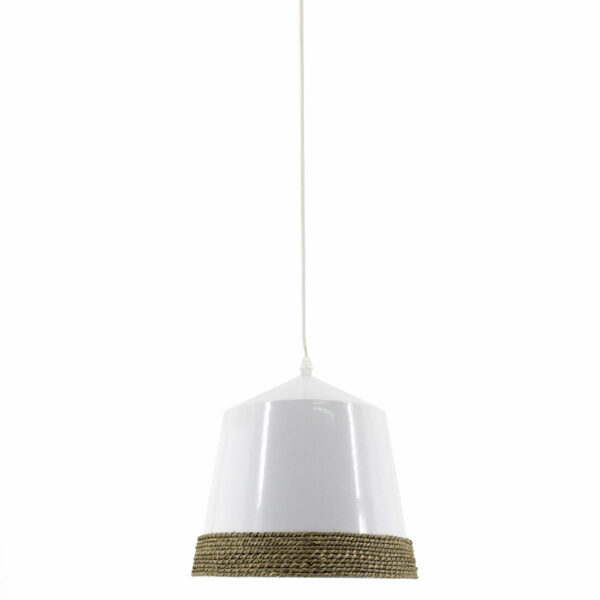 Lámpara De Techo Blanca Con Cuerda