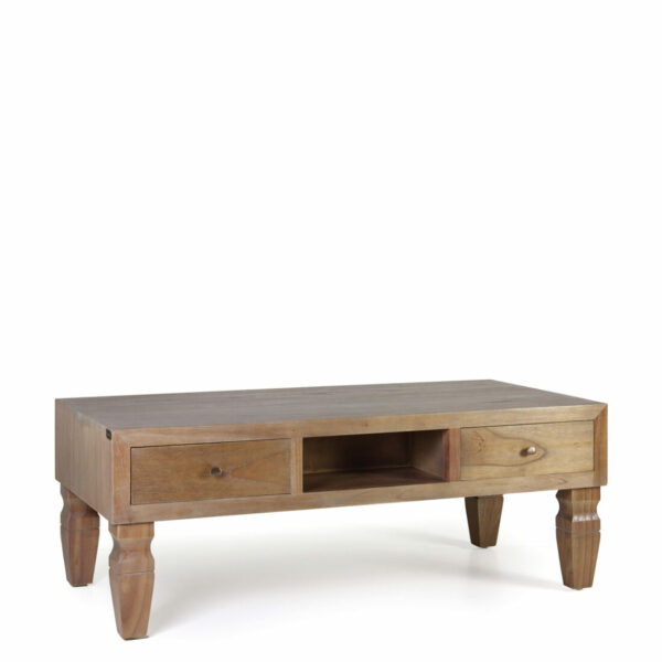 Mesa Centro Kaki 3 Cajones 3 Huecos