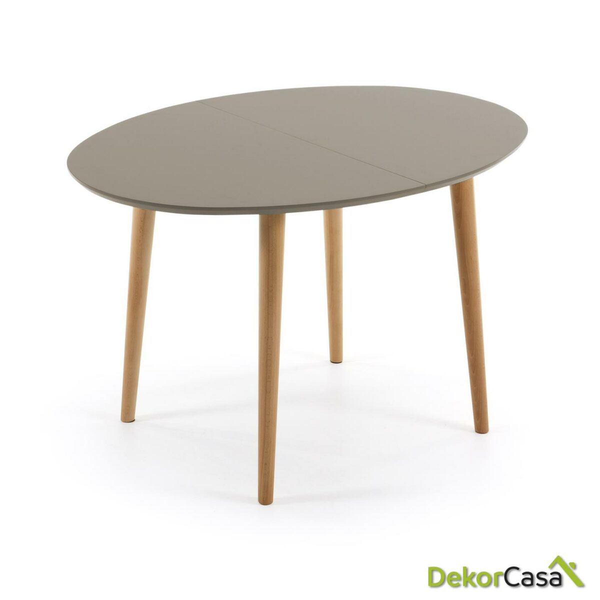 MESA DE COMEDOR OAKLAND Oval 120(200) Ext Madera Nat Lac Mate Marr