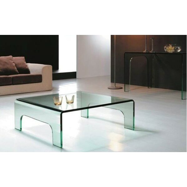 mesa evora new baja cristal curvado 90x90 cms
