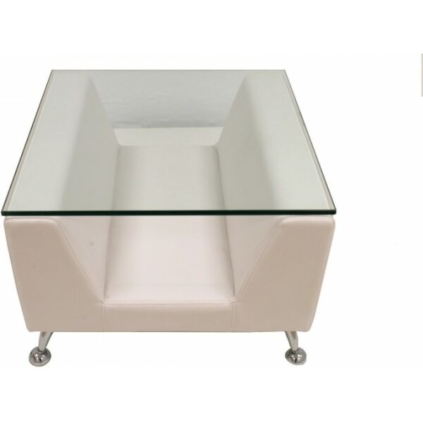 mesa kate baja cristal blanca 60x60 cms 1