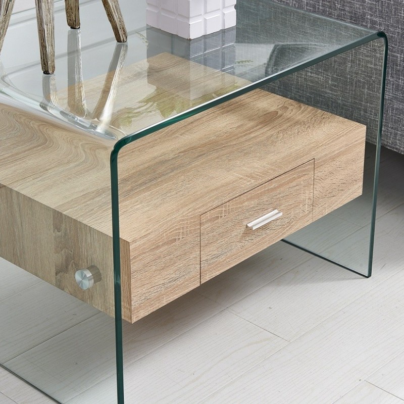 mesa marilyn baja madera cristal 50x50 cms 1