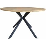 mesa minerva metal madera 120 cms de diametro 1