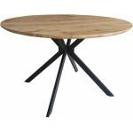 mesa minerva metal madera 120 cms de diametro